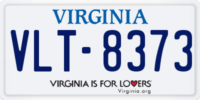 VA license plate VLT8373