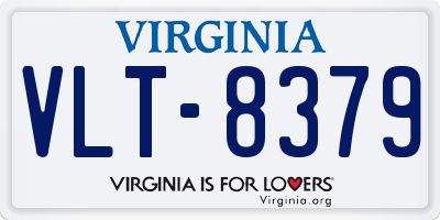 VA license plate VLT8379