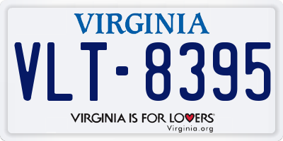 VA license plate VLT8395