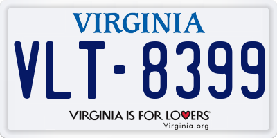 VA license plate VLT8399