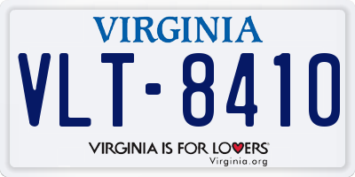 VA license plate VLT8410