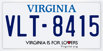 VA license plate VLT8415