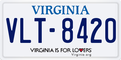 VA license plate VLT8420