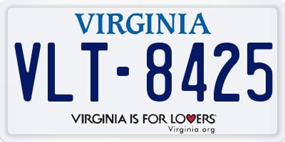VA license plate VLT8425