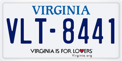 VA license plate VLT8441