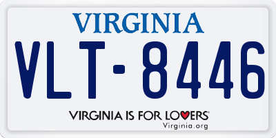 VA license plate VLT8446