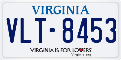 VA license plate VLT8453