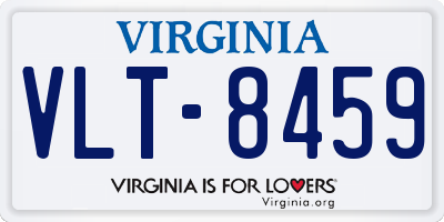 VA license plate VLT8459
