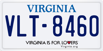 VA license plate VLT8460