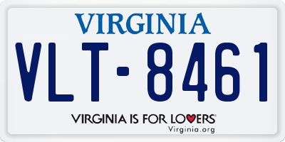 VA license plate VLT8461