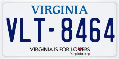 VA license plate VLT8464