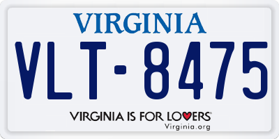 VA license plate VLT8475