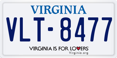 VA license plate VLT8477
