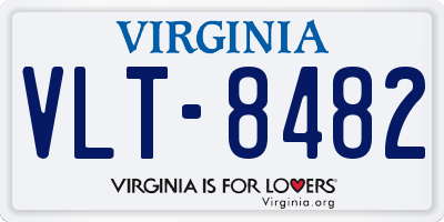 VA license plate VLT8482