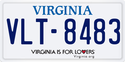 VA license plate VLT8483