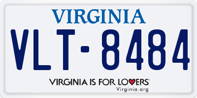 VA license plate VLT8484