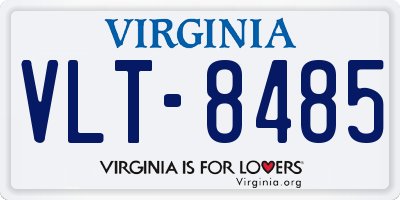 VA license plate VLT8485