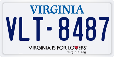 VA license plate VLT8487