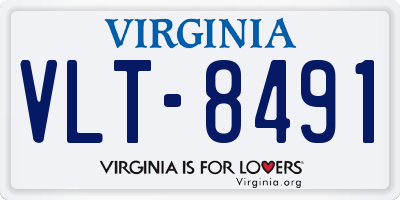 VA license plate VLT8491