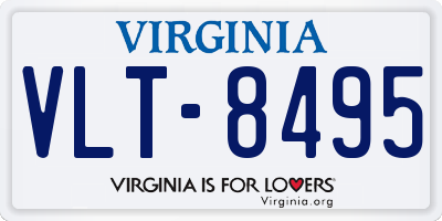 VA license plate VLT8495
