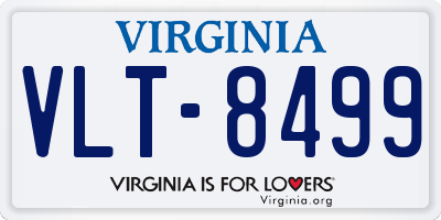 VA license plate VLT8499