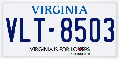 VA license plate VLT8503