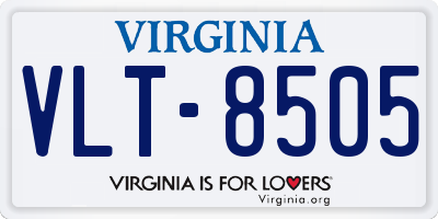 VA license plate VLT8505