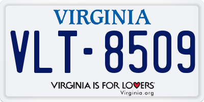 VA license plate VLT8509