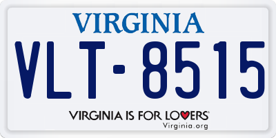 VA license plate VLT8515