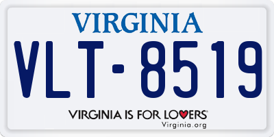 VA license plate VLT8519