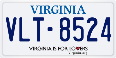 VA license plate VLT8524