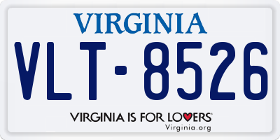 VA license plate VLT8526