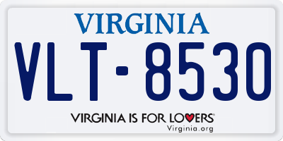 VA license plate VLT8530