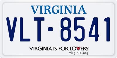 VA license plate VLT8541