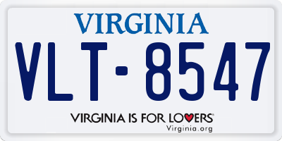 VA license plate VLT8547