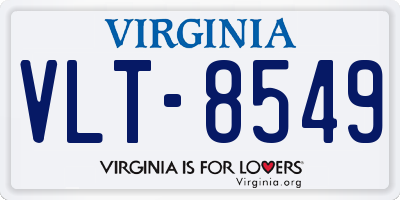 VA license plate VLT8549