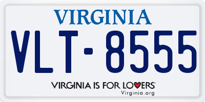 VA license plate VLT8555