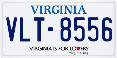 VA license plate VLT8556