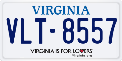 VA license plate VLT8557