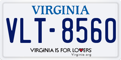 VA license plate VLT8560