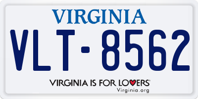 VA license plate VLT8562