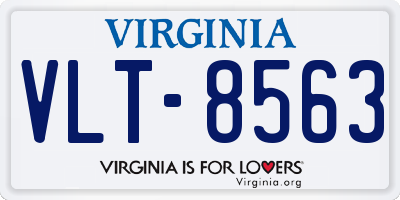 VA license plate VLT8563