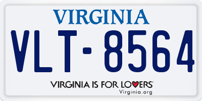 VA license plate VLT8564
