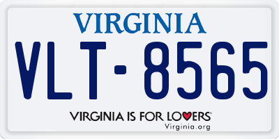 VA license plate VLT8565