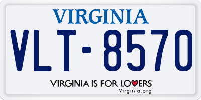 VA license plate VLT8570