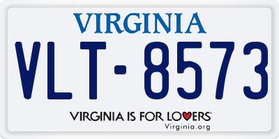 VA license plate VLT8573