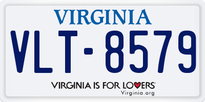 VA license plate VLT8579