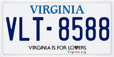 VA license plate VLT8588
