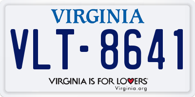 VA license plate VLT8641