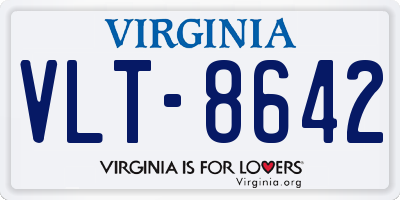 VA license plate VLT8642